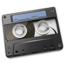 Cassette Graphite Icon 256px png